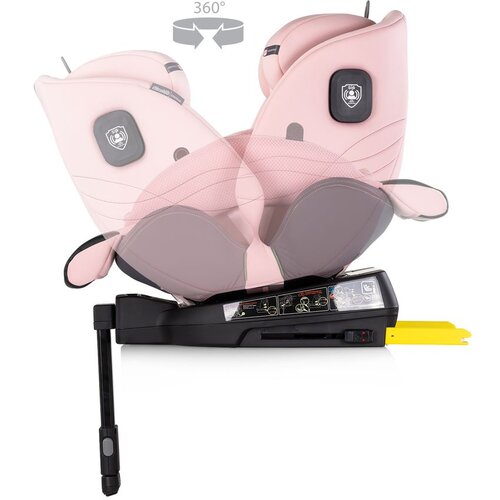 Chipolino autosjedalica I-SIZE 40-150 cm ISOFIX 360 Premium Pink Marshmallow Slike