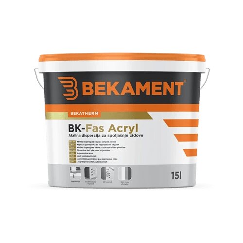 Bekament bk-fas acryl baza 100 2.77/1 akrilna disperzija za spoljašnje zidove Cene