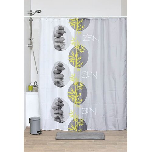 Tendance zavjesa za kadu + 12 pp kukica 180 x 200 cm poliester, palaos Slike