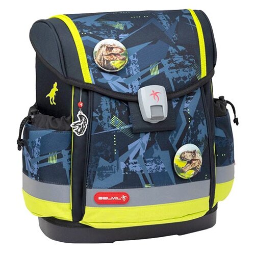 Belmil Anatomski ranac za &scaron;kolu Classy Plus 405-78 T-Rex lime 27x16x36cm Cene