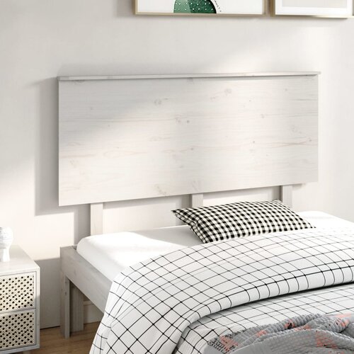 vidaXL Posteljno vzglavje belo 139x6x82,5 cm trdna borovina Cene