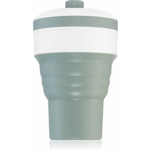 KidPro Collapsible Mug šalica sa slamkom Grey 350 ml