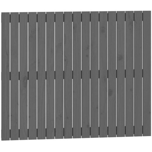  Zidno uzglavlje sivo 108 x 3 x 90 cm od masivne borovine Slike