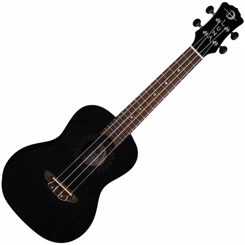Luna Vintage Mahogany Koncertni ukulele Black Open Pore