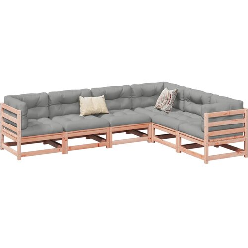  6-dijelni set vrtnih sofa od duglazije i jelovine s jastucima Cijene