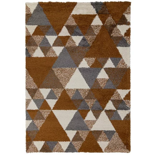 Flair Rugs narančasto-sivi tepih Nuru, 80 x 150 cm