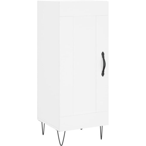  Visoka komoda bijeli 34,5x34x180 cm od konstruiranog drva Slike
