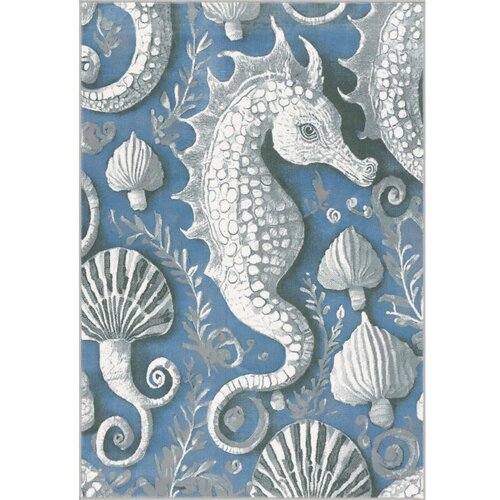 FD Modra otroška preproga 160x230 cm Seahorse – Cene