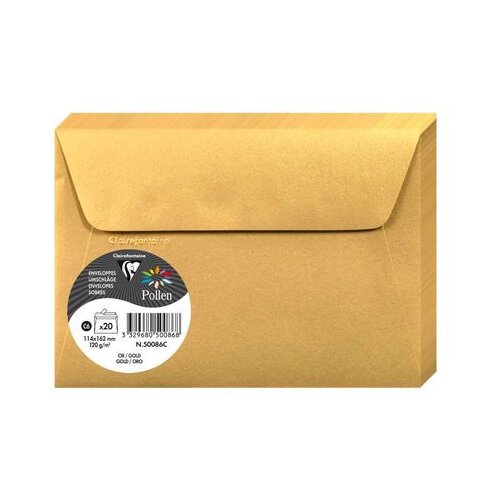 Clairefontaine kuverte Pollen 114x162mm 120gr gold 1/20 Cijene