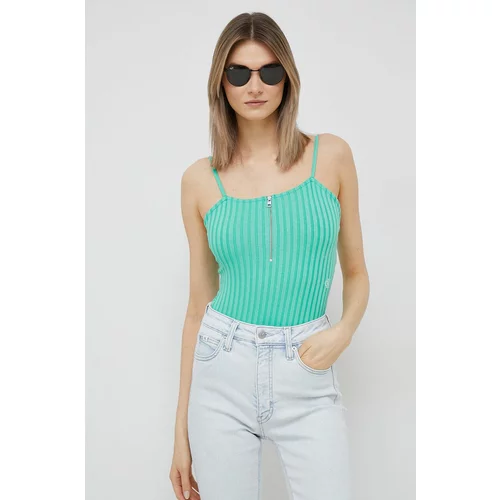 Calvin Klein Jeans Bodi za žene, boja: tirkizna