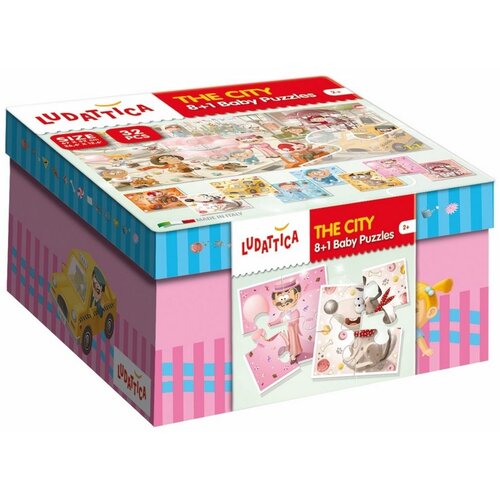 Lisciani Puzzle za bebe Ludattica Grad, 32 dijela Slike