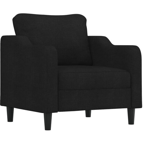  3-dijelni set sofa s jastucima crni od mikrovlakana Slike