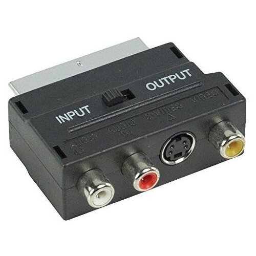 E-green adapter scart - 3xRCA + s-video crni Cene