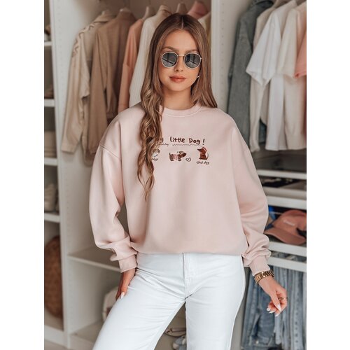 DStreet Bluza damska oversize z jamnikami JAMNIKOVE różowa Cene