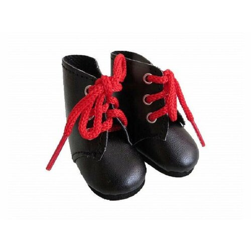 Paola Reina crne duboke cipele za lutke od 32 cm Slike