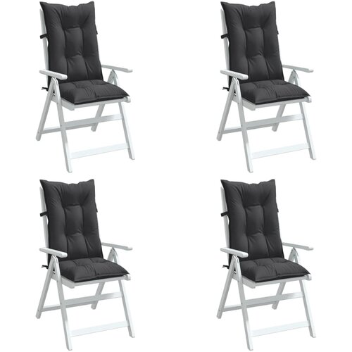  Jastuci za stolice 4 kom pro&scaron;arano antracit 120x50x7 cm tkanina Cijene