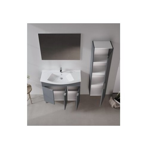 Hanah home Kupatilski ormarić sa umivaonikom i ogledalom (2 komada) Purus 100 475 Cene
