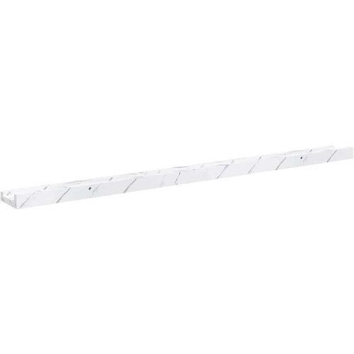  Polica na zidu s policom 4 pcs Bijeli mramor 100 x 9 x 3 cm Slike