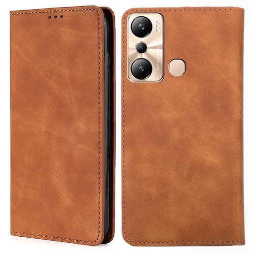 INORCO Za Infinix Hot 20i 4G PU usnjena torbica za telefon, stojalo, držalo za kartico Skin-touch Cover, (22033435) Slike
