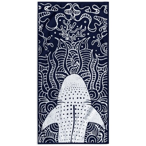 DecoKing Tamnoplavi ručnik za plažu 90x180 cm Shark - Cijene