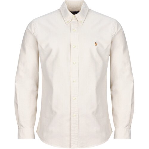 Polo Ralph Lauren Srajce z dolgimi rokavi CHEMISE COUPE DROITE EN OXFORD Bež Slike