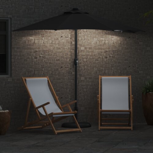 VidaXL vrtni suncobran antracit 294 x 150 x 223 cm tkanina Slike