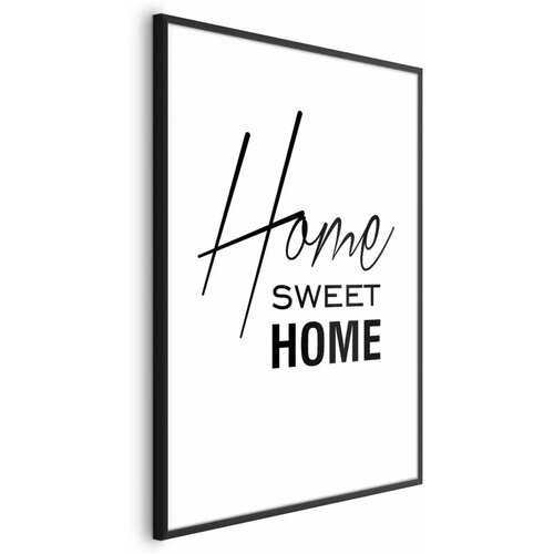  Plakat - Black and White: Home Sweet Home 21x30 Crni okvir Cene