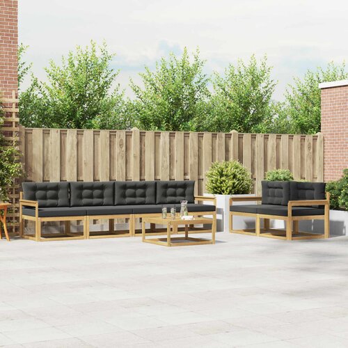  Set vanjskih sofa 6 kom. Bijela i antracit Slike
