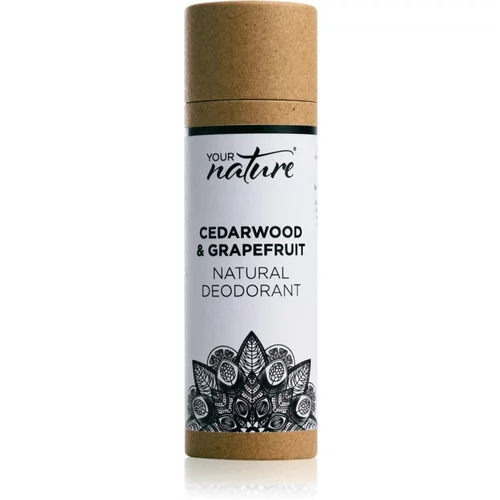 Your Nature Natural Deodorant čvrsti dezodorans Cedarwood & Grapefruit 70 g