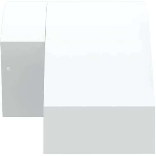 VidaXL Zunanje LED stenske senzorske svetilke bela tlačno lit aluminij Slike