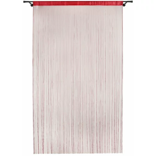 Mendola Fabrics Rdeča zavesa za vrata 100x200 cm String –