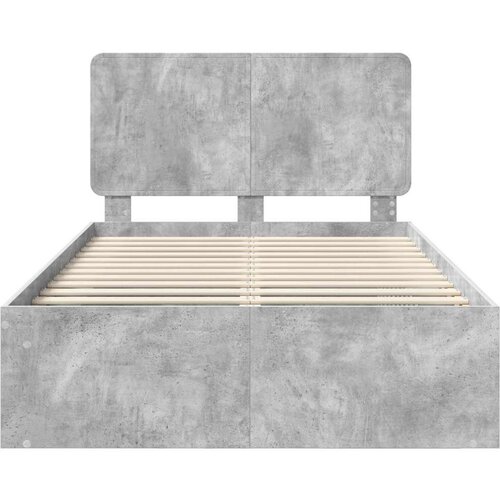  Okvir za krevet Beton 120 x 190 cm Čvrsto borovo drvo Slike
