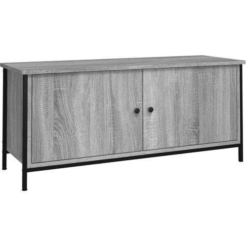 vidaXL TV omarica z vrati siva sonoma 102x35x45 cm inženirski les, (20733337) Cene