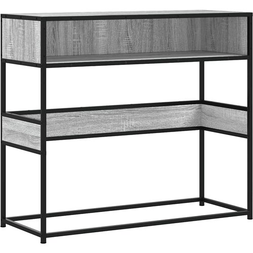Maison Chic konzolna miza - miza ob steni siva sonoma 90x35x80 cm inženirski les, (21786129) Cene