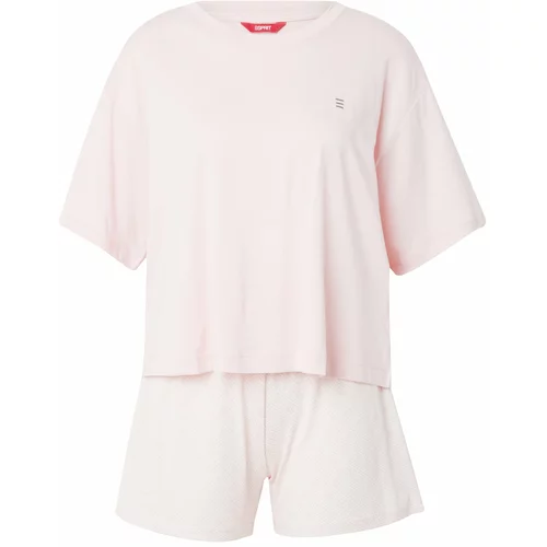 Esprit Kratke hlače za spavanje 'Amelia' roza / crna / bijela