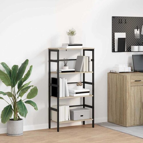 vidaXL Polica Sonoma hrast 60 x 29,5 x 115 cm Konstruirano drvo Cijene