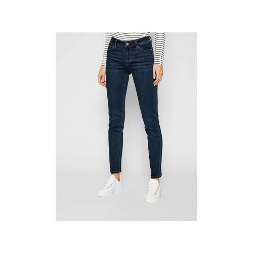 Morgan Jeans hlače 201-POM.P Mornarsko modra Slim Fit