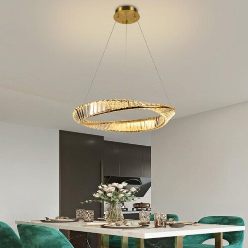  led prigu&amp;scaron;iva kristalna lampa na sajli LED/40W/230V + daljinski upravljač Slike