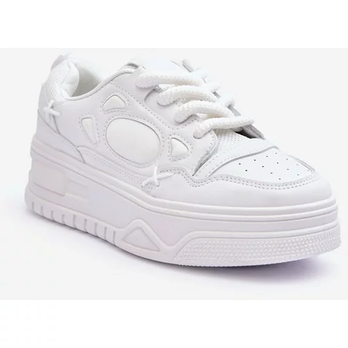 Kesi Women's platform sneakers white Finos