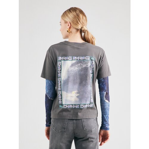 Quiksilver Majica nebe&amp;scaron;ko modra / temno siva / sivka / bela Slike