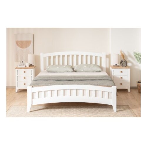 Hanah home Francuski krevet Lrya, 120x98x200 cm, Bijela Slike