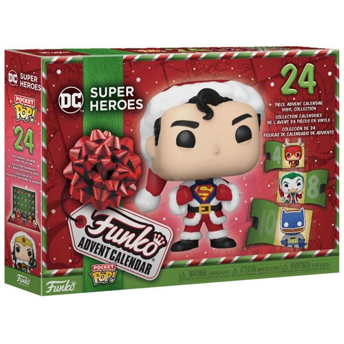 Funko adventni koledar: DC 2023 - Superman - DC Comics - 24 dni presenečenja - Zbirka Vinil Mini Figure - skrivnostna &amp;scaron;katla - Ideja za darilo - Holiday Xmas for Girls, Boys &amp;amp; Kids - Božično, (21264999) Slike