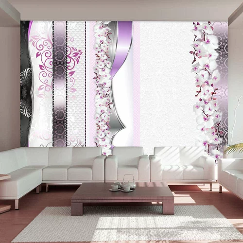  tapeta - Parade of orchids in violet 300x210