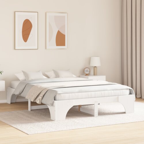  Okvir Kreveta Bijeli Drvo 140 x 200 cm Minimalistički Slike