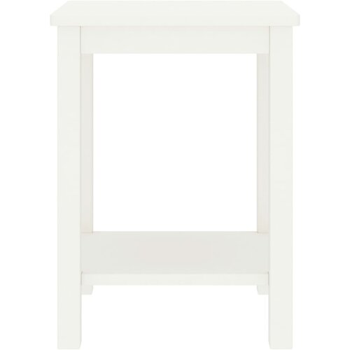 Maison Chic Nočna omarica - Nočna miza bela 35x30x47 cm trdna borovina, (21688760) Cene