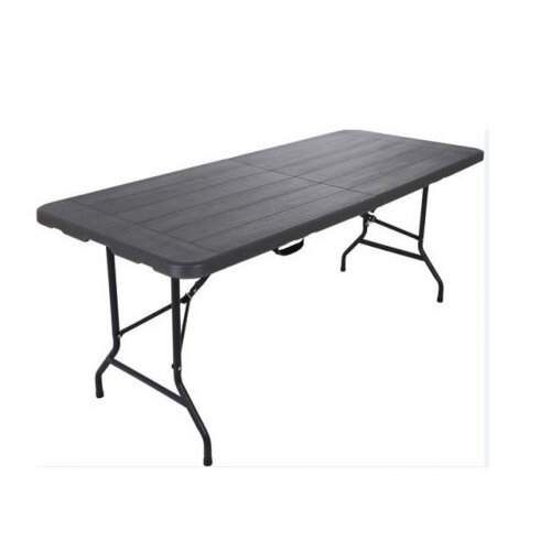  Proizvod sa nedostatkom - OUTLET - Sklopivi sto sa metalnom konstrukcijom Wood design crni 180x76x74 ( 32-347000 ) Slike