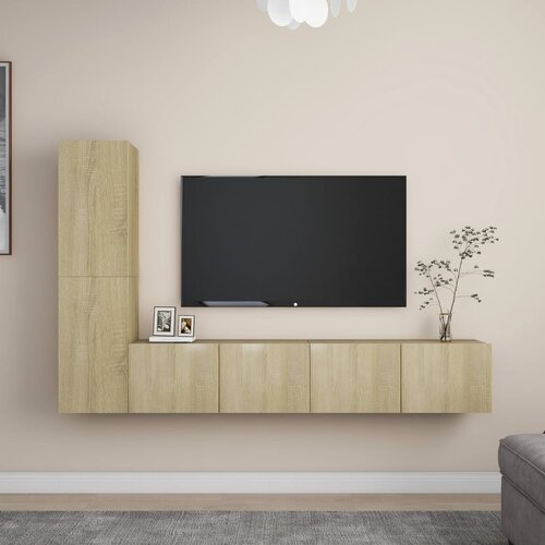 Furnova Komplet TV omaric 4-delni sonoma hrast inženirski les, (21924076) Cene