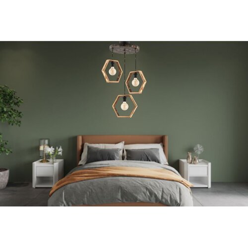 Opviq Hexagon Triple G NaturalVinage Chandelier Cene