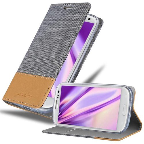 Cadorabo Ohi&scaron;je, združljiv s Samsungom v svetlo sivo rjavi barvi - za&scaron;čitni pokrov z magnetnim zapiranjem, stoječo funkcijo in režo za kartico, (20567534) Cene