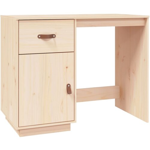 Maison Chic Pisalna miza - pisarniška miza - Računalniška miza 95x50x75 cm trdna borovina, (21785653) Cene